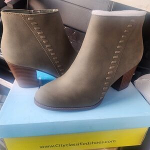 Cityclassified Ankle Booties with Block Heel